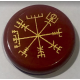 Viking Runic Compass Jasper Red